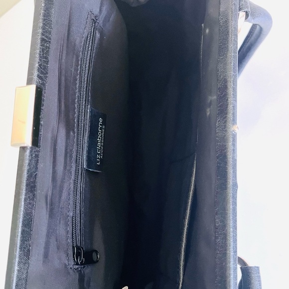 Y2K Liz Claiborne Vintage Leather Kisslock closure Womens Handbag / Shoulderbag - Picture 10 of 11